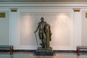 George Washington Statue and the Athenian Oath Interior Maxwell